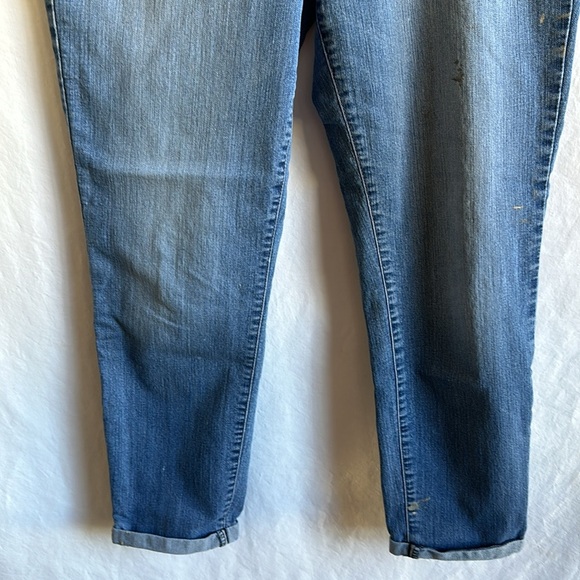 Jessica Simpson rolled crop skinny blue jeans, size 14/32 - Picture 3 of 15